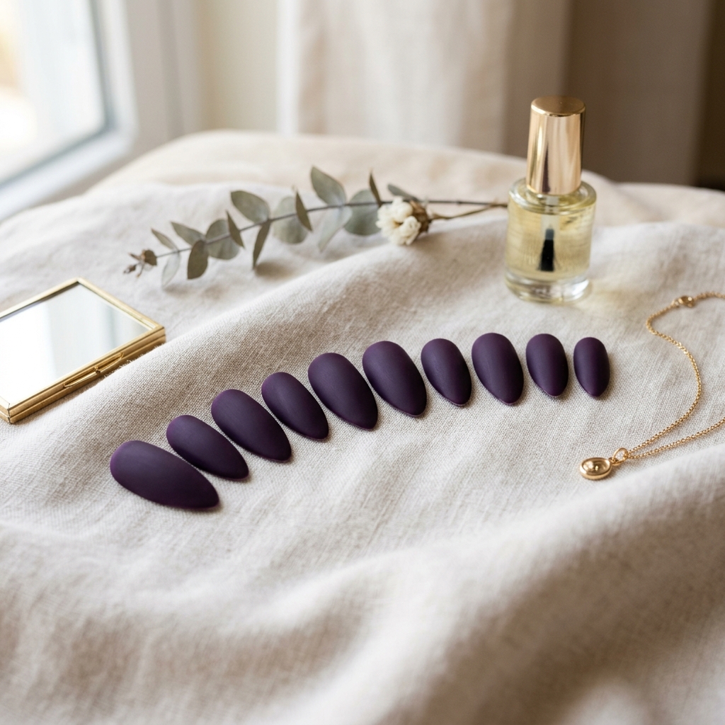 Midnight Fig nail set